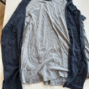 Vince Charcoal and Light Gray Tee